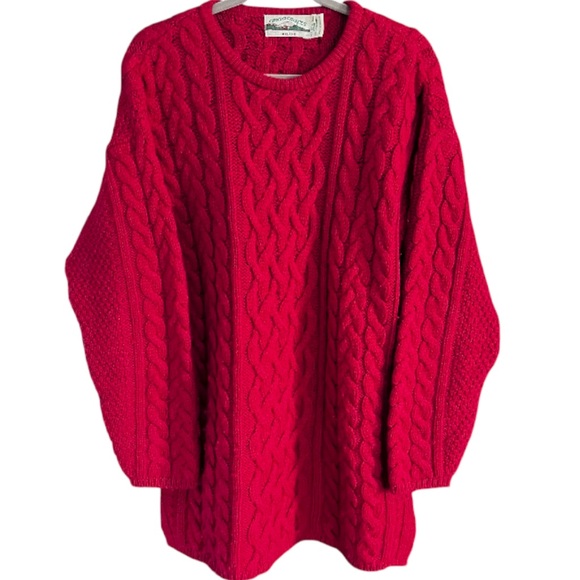 Aran Crafts Women’s Oversized Wool Cashmere Fisherman...
